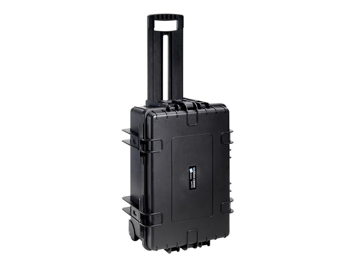 B&W Transportkoffer Outdoor - Typ 6700 - Schwarz mit variabler Facheinteilung, Trolley Koffer, ideal