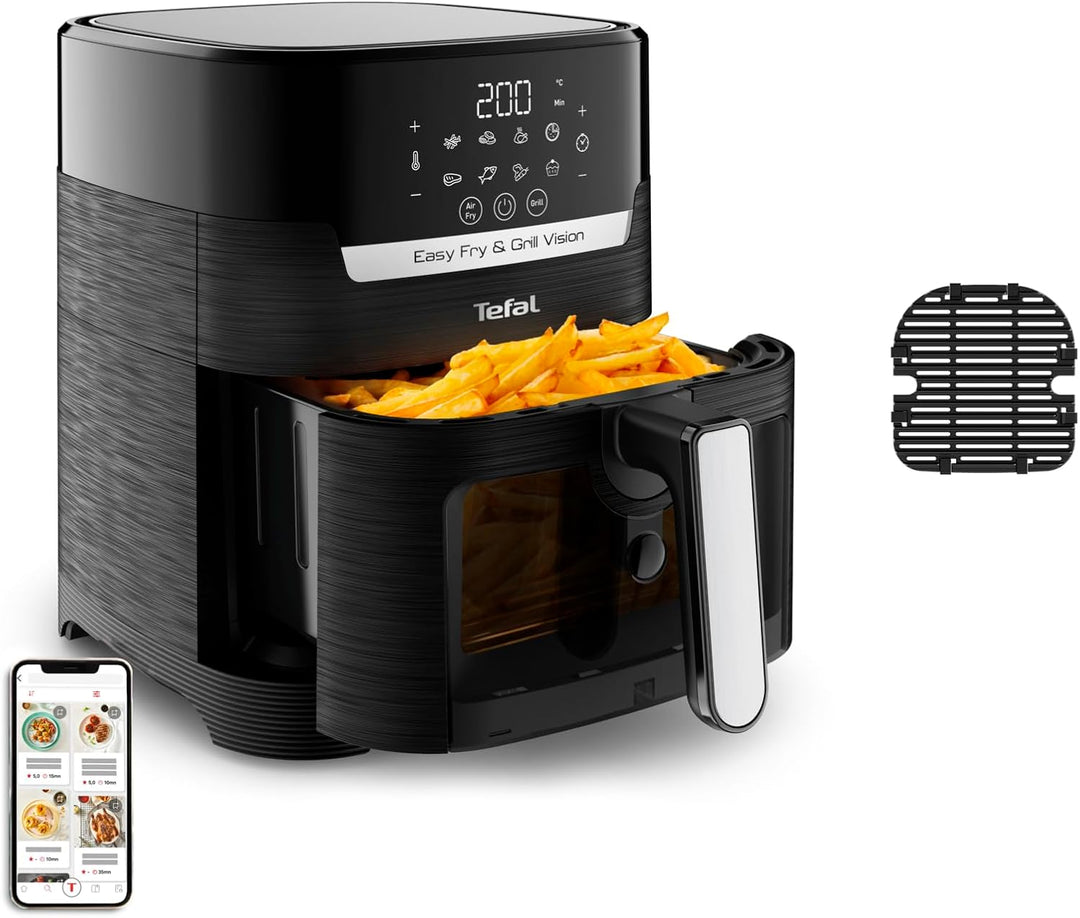 Tefal EY5068 Easy Fry & Grill Vision Heissluftfritteuse | 4,2 L Kapazität | 2-in-1 Technologie | Sic