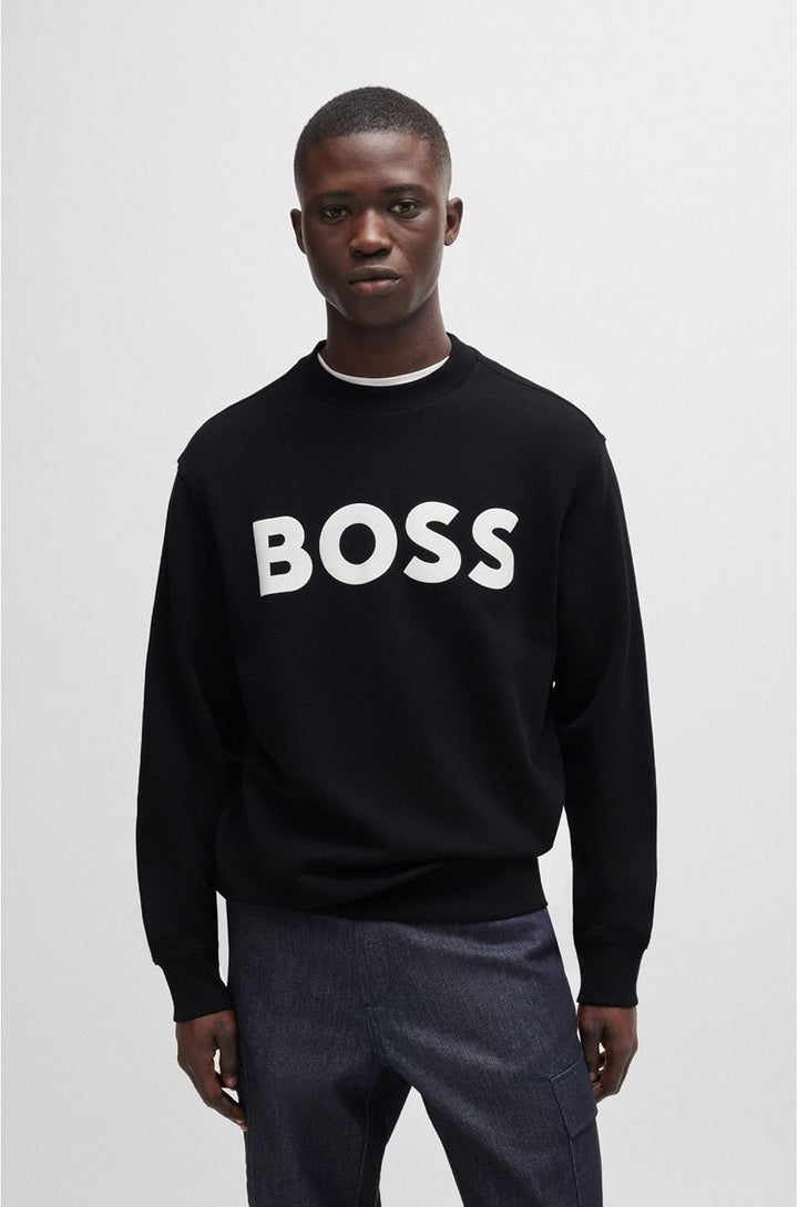BOSS Herren Webasiccrew 10244192 01 Sweatshirt M Black1, M Black1