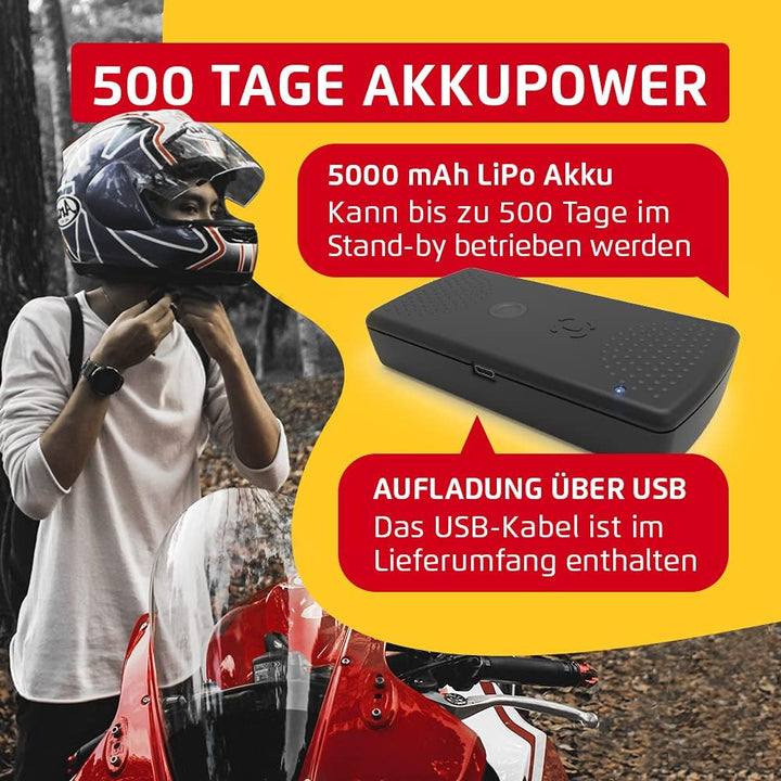 Prothelis Meintal GPS Tracker Auto Wohnmobil Motorrad mit Akku Laufzeit bis 500 Tage | Peilsender mi