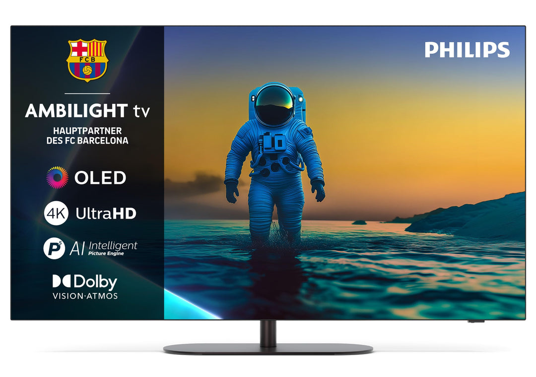 PHILIPS Ambilight 48OLED810 4K OLED Smart TV - 48 Zoll Display mit P5 AI Perfect Picture Engine Ultr