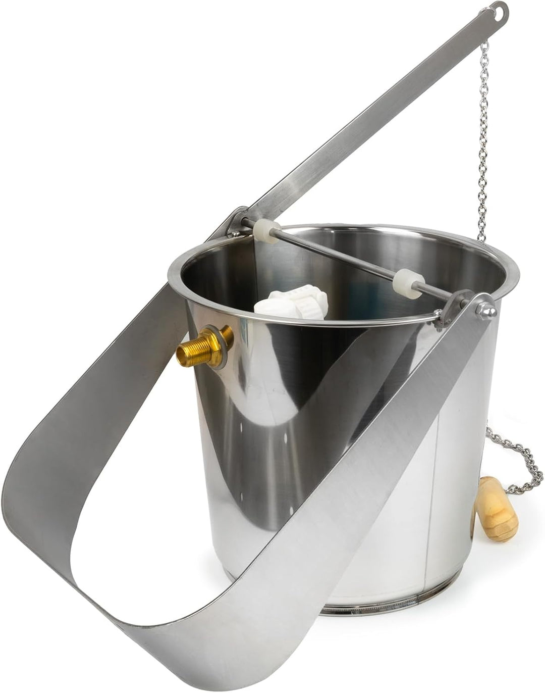 Edelstahl Schwalldusche für die Sauna – 18 Liter, Montierbar, automatische Nachfüllung, Eimerdusche,