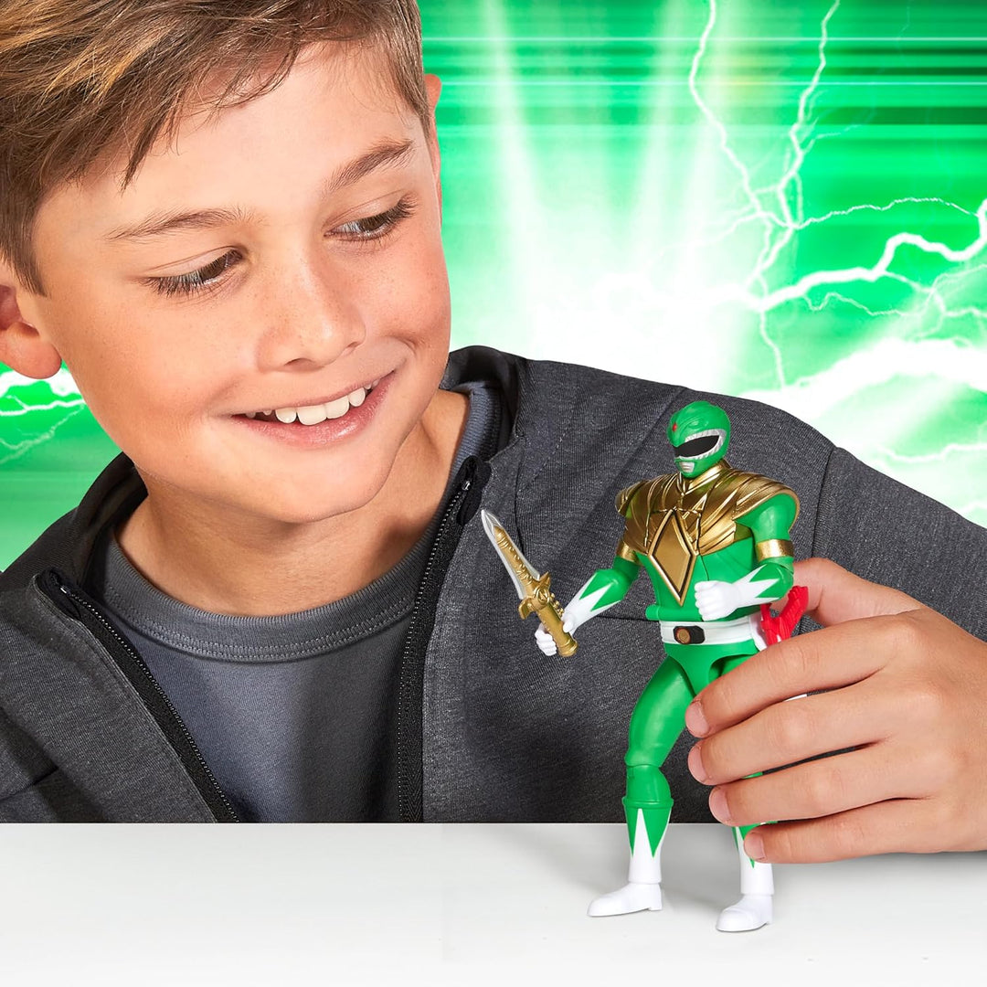Power Ranger – Auto-Morphin, bewegliche Figur 2-in-1, 15 cm, Ranger Vert – Tommy, für Kinder ab 4 Ja
