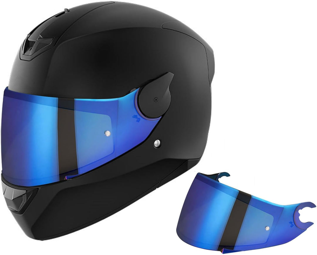 Motorradhelm Visier für Shark D Skwal D-Skwal 2 Spartan Carbon,Helmvisier Motorrad Windschutz Helm O