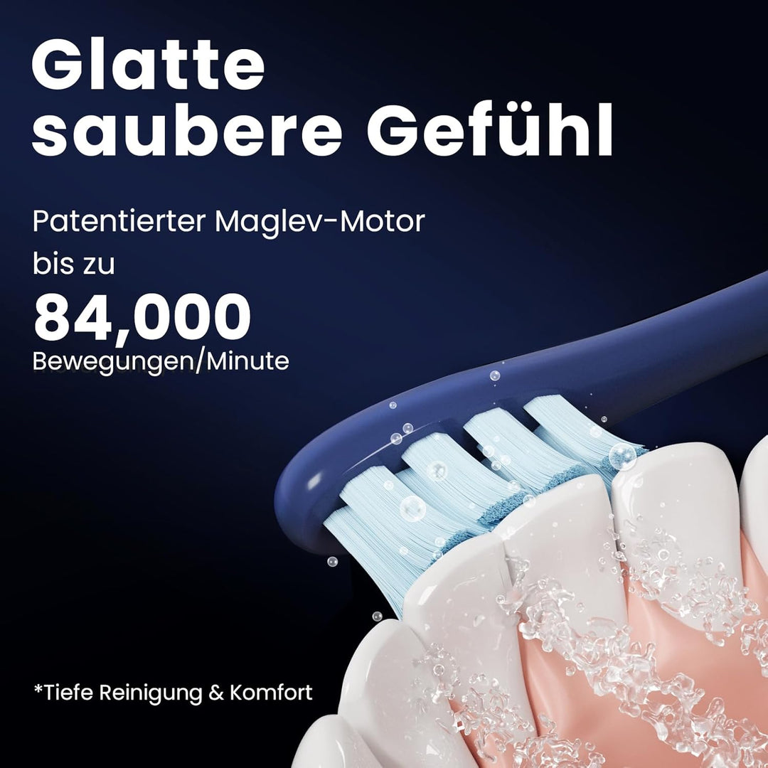 Oclean X Pro Elektrische Zahnbürste, Schallzahnbürste mit Farbdisplay, 3 Putzmodi & 32 Intensitäten,