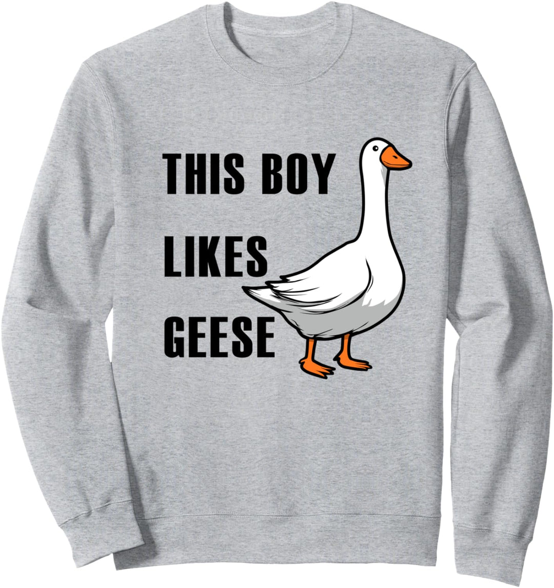 Junge mag Gänse Vogel Natur Wildtiere Gans Sweatshirt