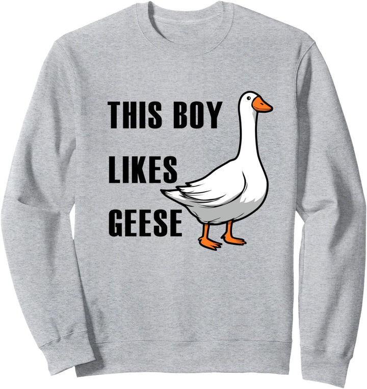 Junge mag Gänse Vogel Natur Wildtiere Gans Sweatshirt
