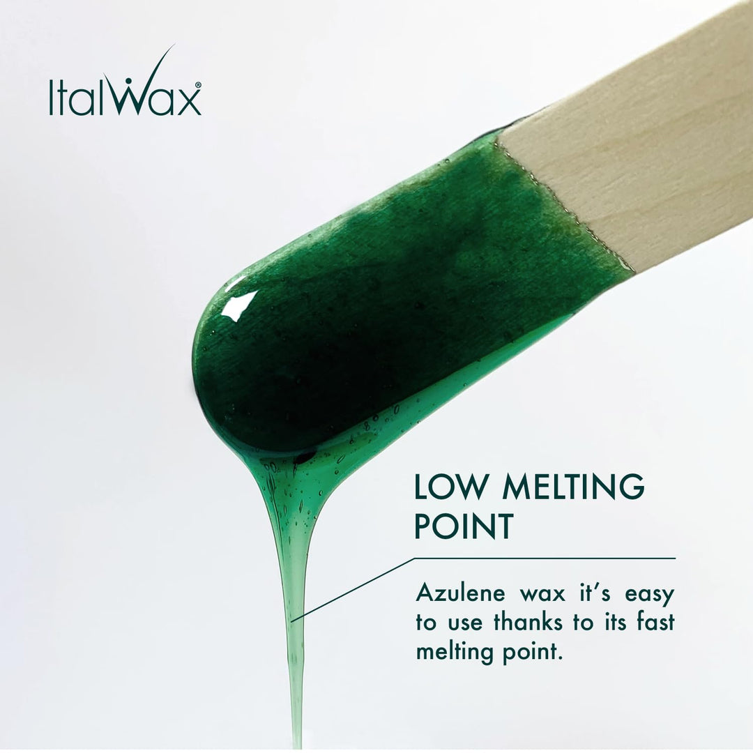 Italwax Azulene – 1Kg - Waxing Perlen für Haarentfernung - Natürliche Formulierung für alle Hauttype
