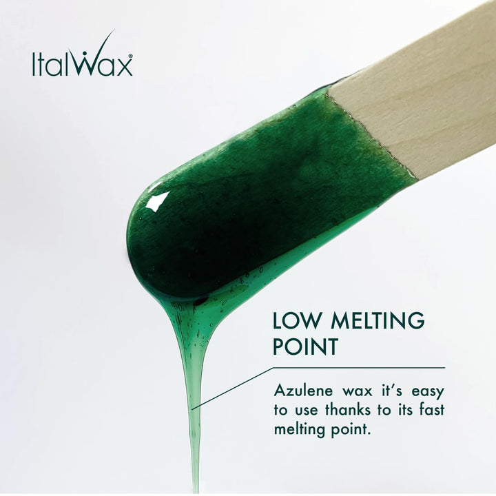 Italwax Azulene – 1Kg - Waxing Perlen für Haarentfernung - Natürliche Formulierung für alle Hauttype