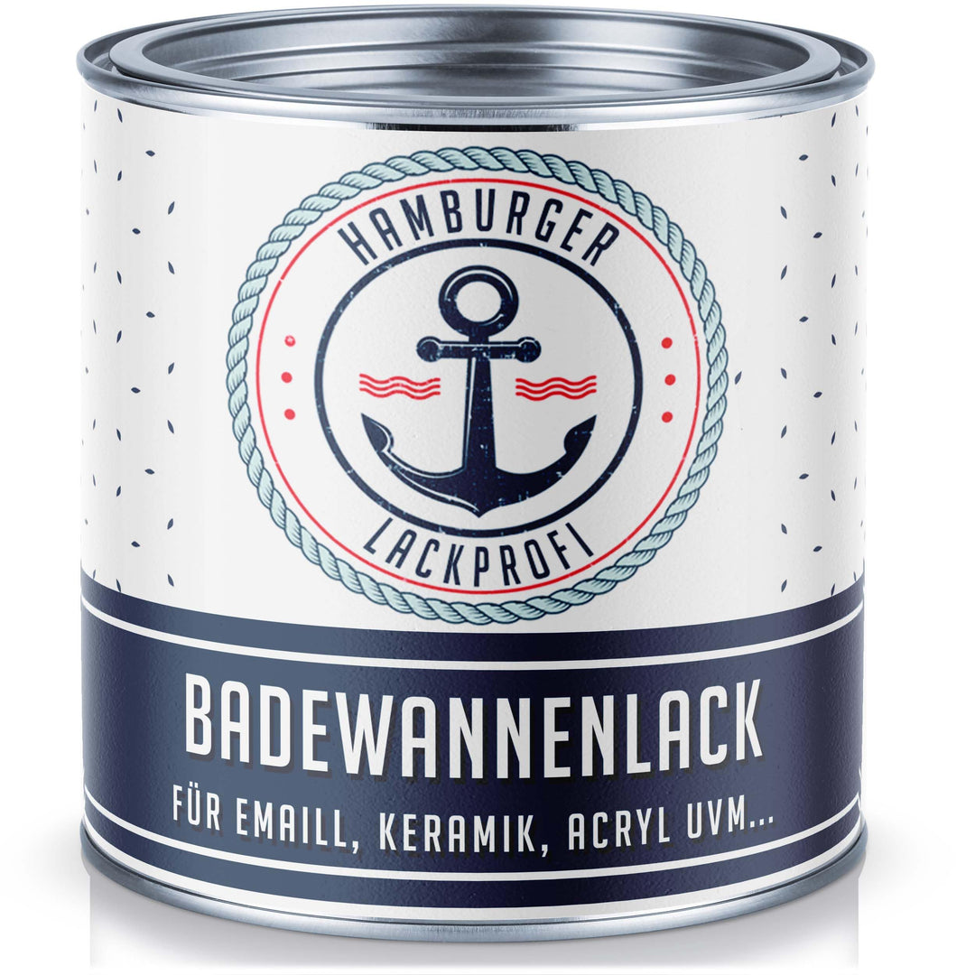 Badewannenlack GLÄNZEND Betongrau RAL 7023 Grau Badewannenbeschichtung Emaille Farbe // Hamburger La