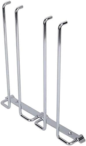 Weinschale Rack, Zweireihig Eisen Chrom Weingläser Halter unter Schrank Regal Wand Stemware Rack für
