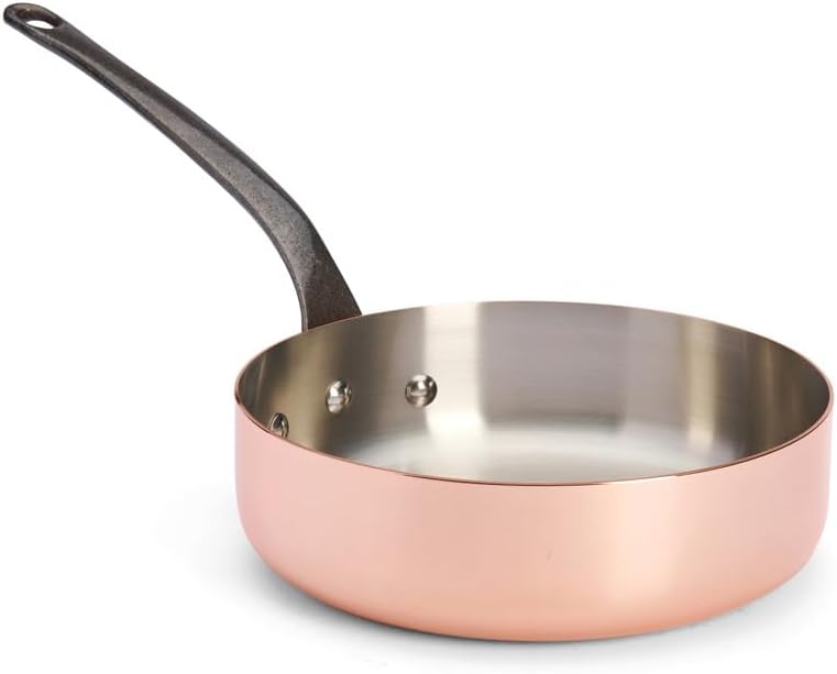 De Buyer Sauteuse, Edelstahl, Silber, 24 cm