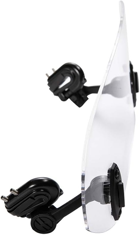 Motorrad Windschutzscheibe Universal Clamp-On Variable Windschutzscheibe Spoiler Extension (Transpar