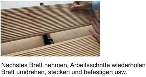 unsichtbare Terrassenbefestigung auf Holz 500 Stück für ca. 15 m² Schrauben in A2