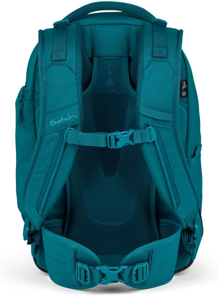Satch Match Schulrucksack Set 3tlg. (Deep Petrol) inkl. Schlamperbox und Sporttasche, Deep Petrol