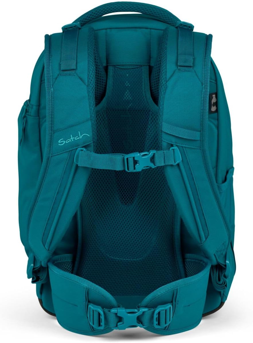 Satch Match Schulrucksack Set 3tlg. inkl. Schlamperbox und Sportbeutel Deep Petrol, Deep Petrol