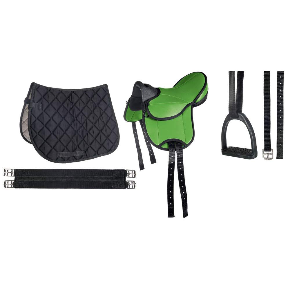 Shettysattel-Set BEGINNER HKM grün 12", grün