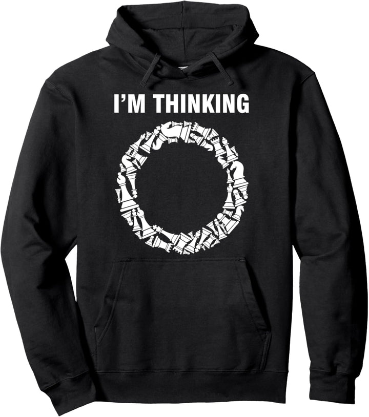 Ich Denke Nach Schach Schachmatt Schachbrett Brettspiel Pullover Hoodie