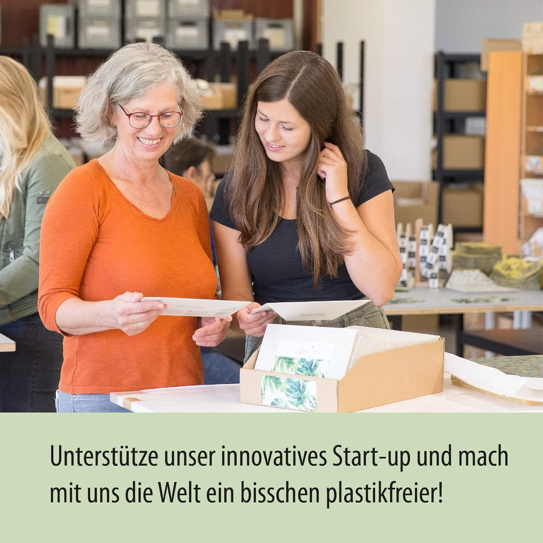 little bee fresh Bio-Bienenwachstuch XL Brotbeutel 29x40 cm aus Deutschland | Brotsack hält Lebensmi