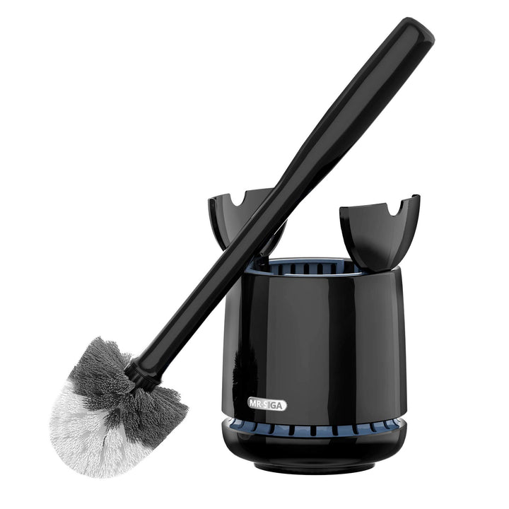 MR.SIGA Toilettenbürste WC Bürste und Halter mit schnell trocken Behälter und festem Griff, Premium