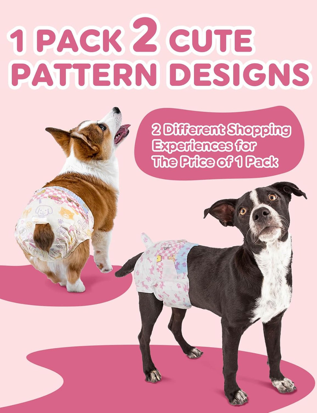 Dono Katzenwindeln, 24 Stück, Hundewindeln für Hündinnen Mit Nässeindikator, Hundehosen für Inkontin