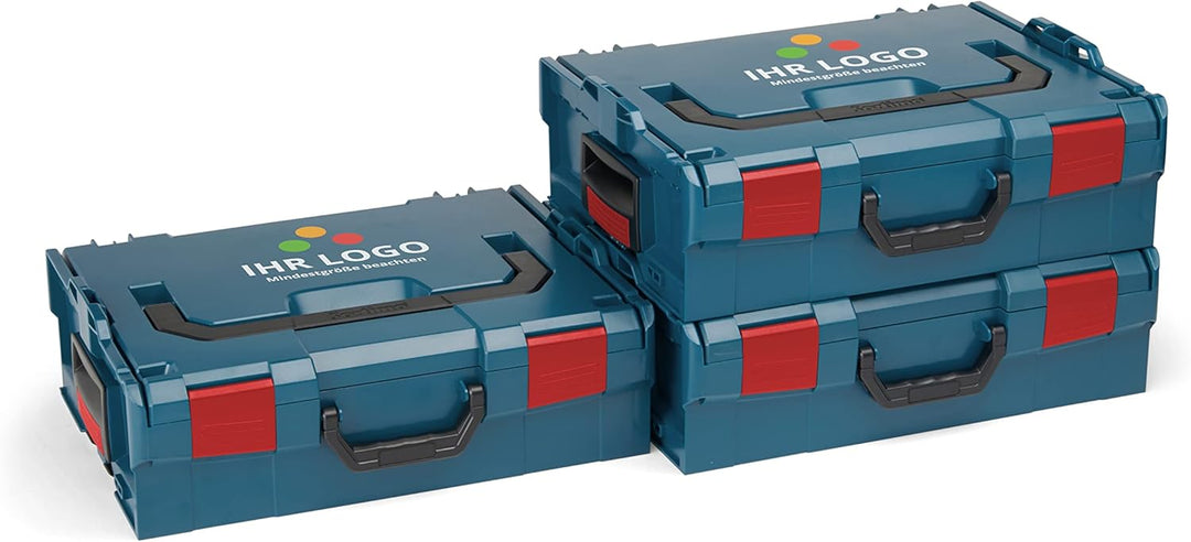 L-BOXX Sortimo L BOXX 136 3er Set | Grösse 2 professional blau individuell anpassbar mit Ihrem Logo