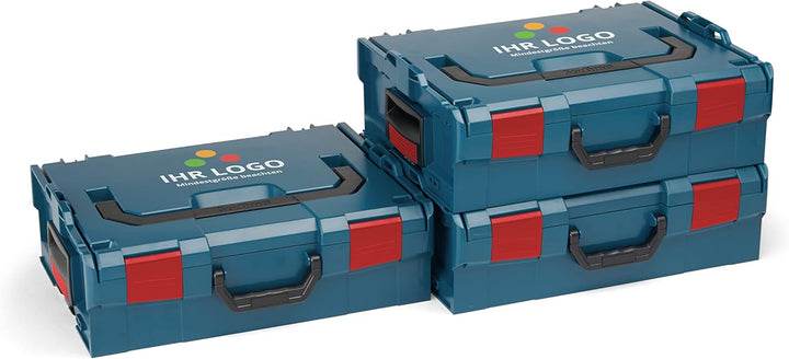 L-BOXX Sortimo L BOXX 136 3er Set | Grösse 2 professional blau individuell anpassbar mit Ihrem Logo