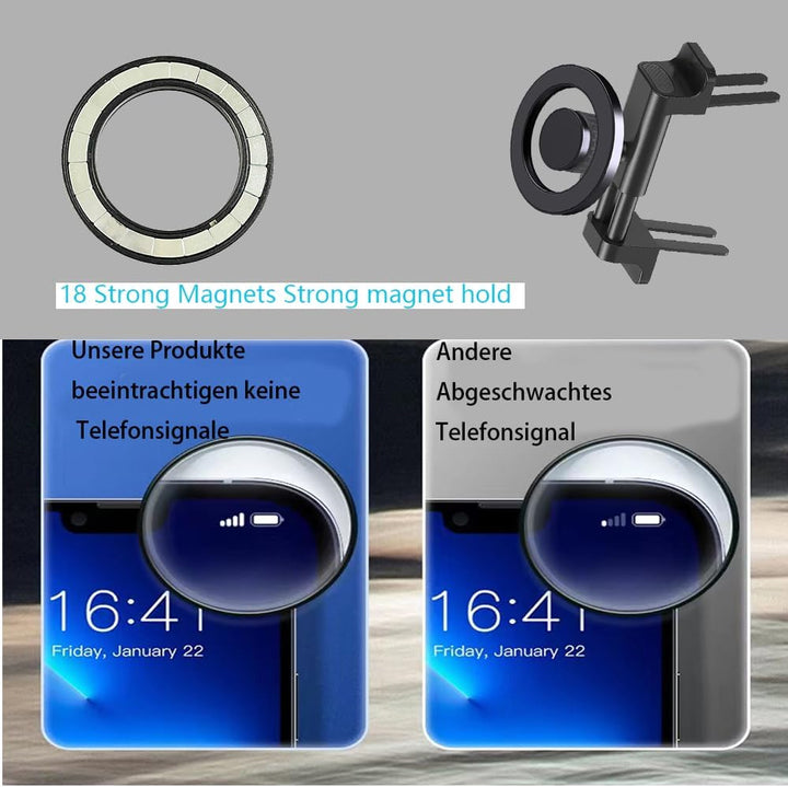 ICAILIN Handyhalterung Auto runde lüftung,Magnethalter Handy Auto, für Mini Cooper SMART 451 FIAT 50