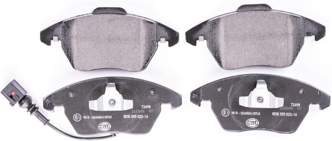 HELLA PAGID 8DB 355 023-161 Bremsbelagsatz - T2498 - Dicke/Stärke: 20.3mm - Bremssystem: Teves - mit