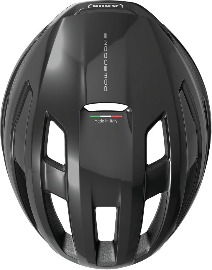 ABUS Rennradhelm PowerDome - leichter Fahrradhelm mit cleverem Belüftungssystem und aerodynamischem