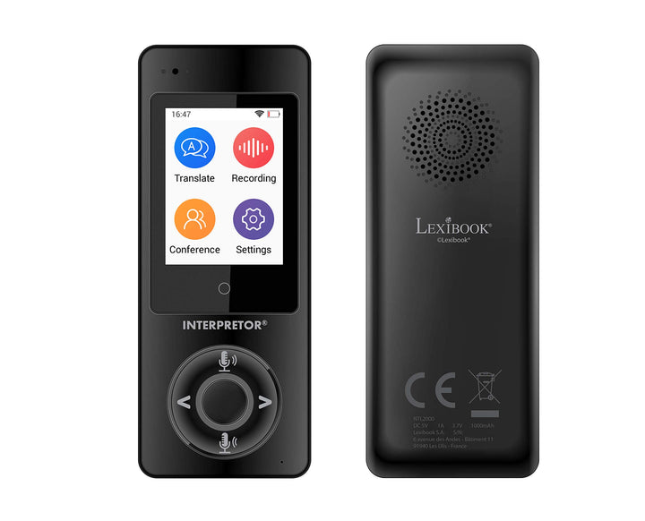 Lexibook NTL2000 Interpretor, Sofortiger Sprachubersetzer, 75 sprachen, Genaue Übersetzungen von pro