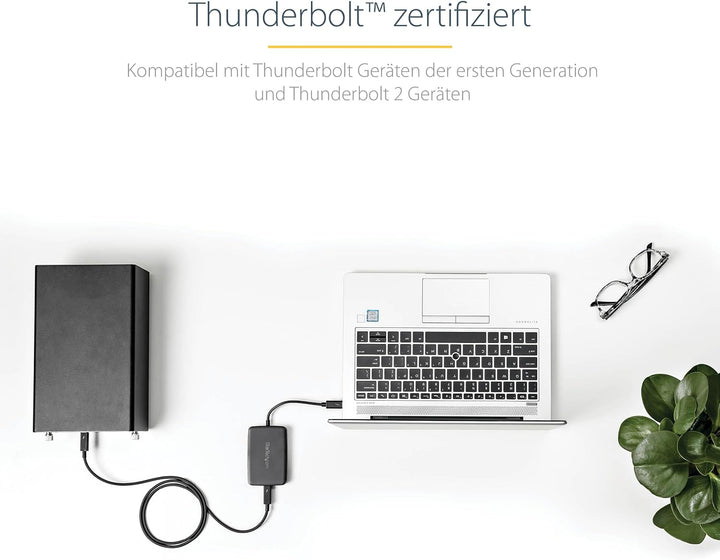 StarTech.com Thunderbolt 3 auf Thunderbolt 2 Adapter (Nicht umkehrbar) - TB3 Laptop auf TB2 (20Gbit/