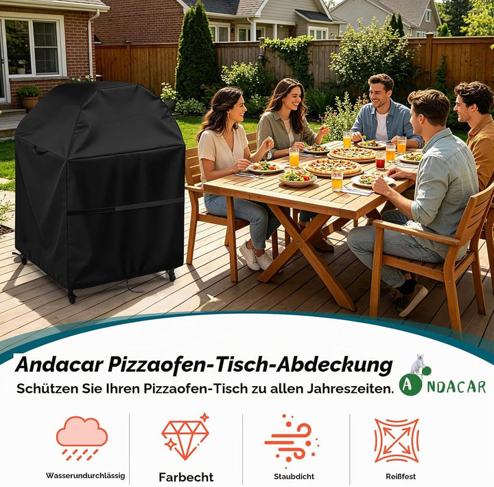 Outdoor-Pizzaofen-Tischabdeckung für Ooni-Ofen und grossen Tisch, wasserdichte Outdoor-Grillabdeckun