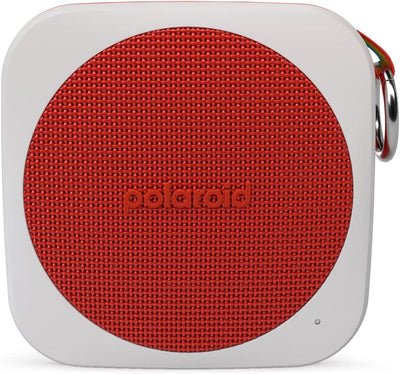 Polaroid P1 Music Player (Red) - Super Portable Wireless Bluetooth Speaker Rechargeable with IPX5 Wa