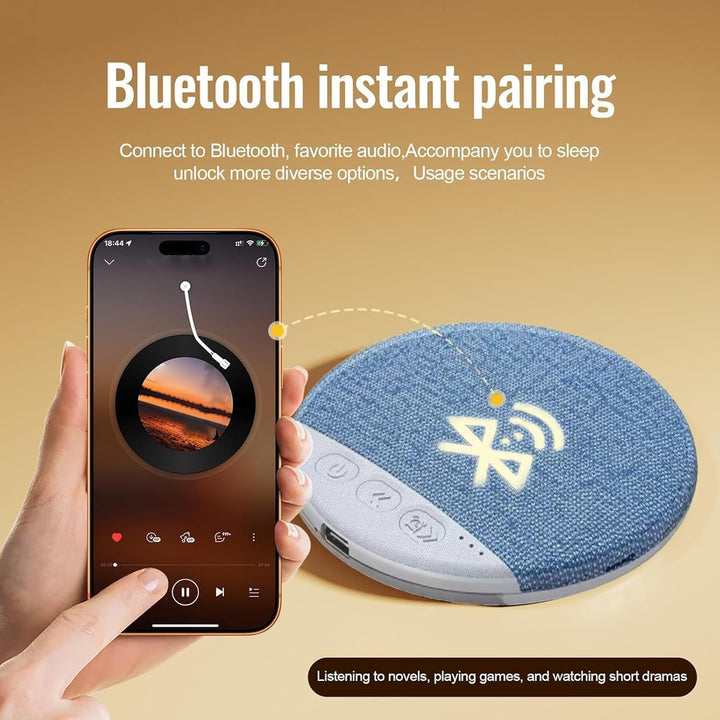Ultra-Thin Bluetooth Pillow Speaker with Bluetooth 6.0, Ultraflacher Bluetooth Kopfkissenlautspreche