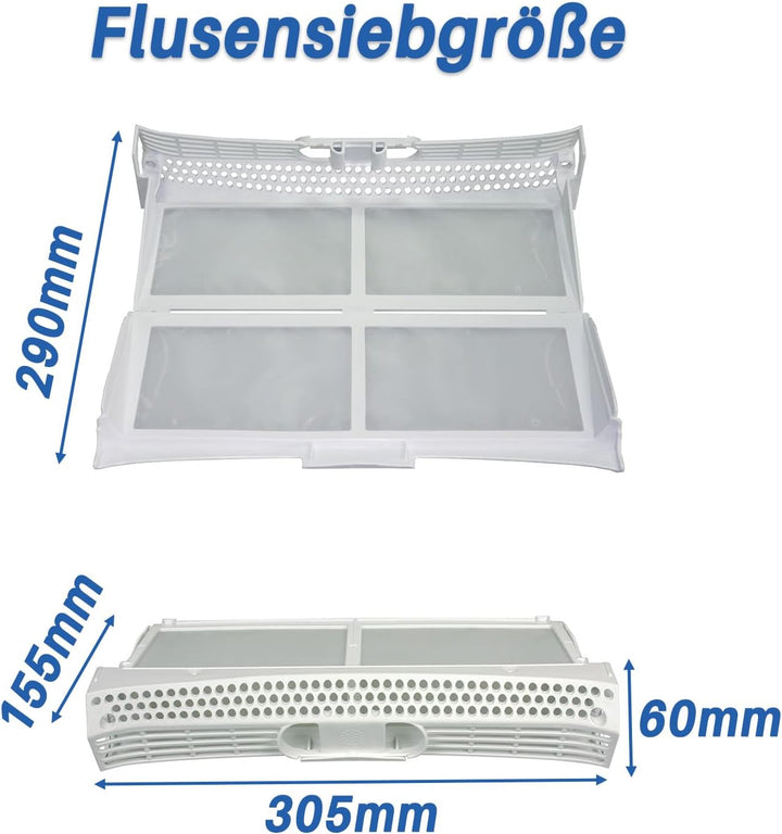 Flusensieb Filter für Bosch Siemens Neff Balay Constructa Trockner Wäschetrockner für Maxx 6/7 sensi