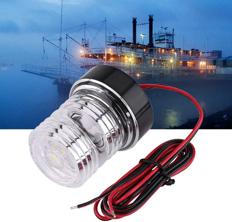 Bediffer 12V weisses LED-Ankerlicht von Marine Boat Yacht Navigation mit rundum weissem 360 ° weisse