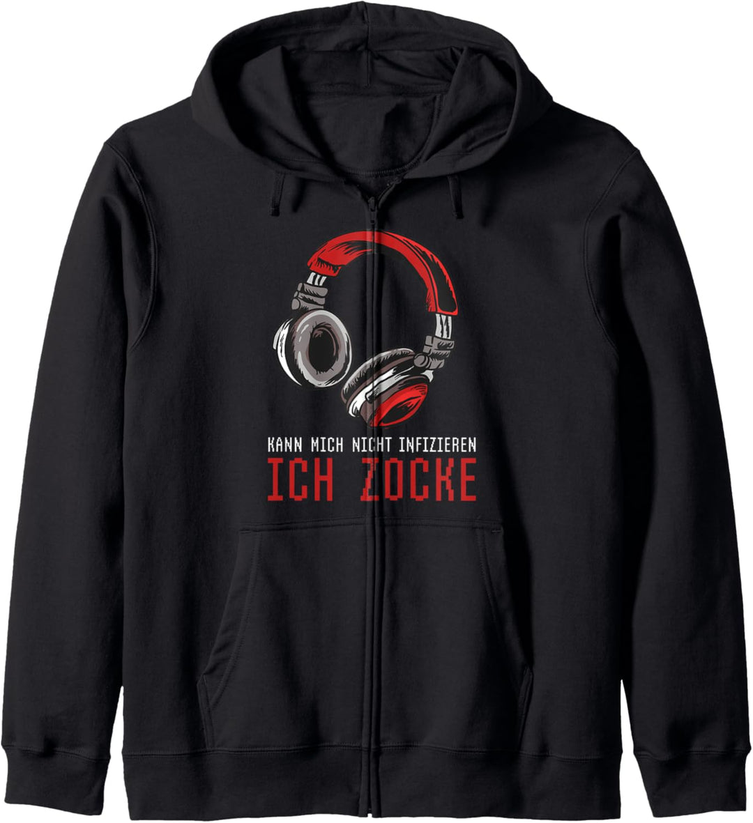 Kann mich nicht infizieren - Ich zocke - Headset Gamer Kapuzenjacke