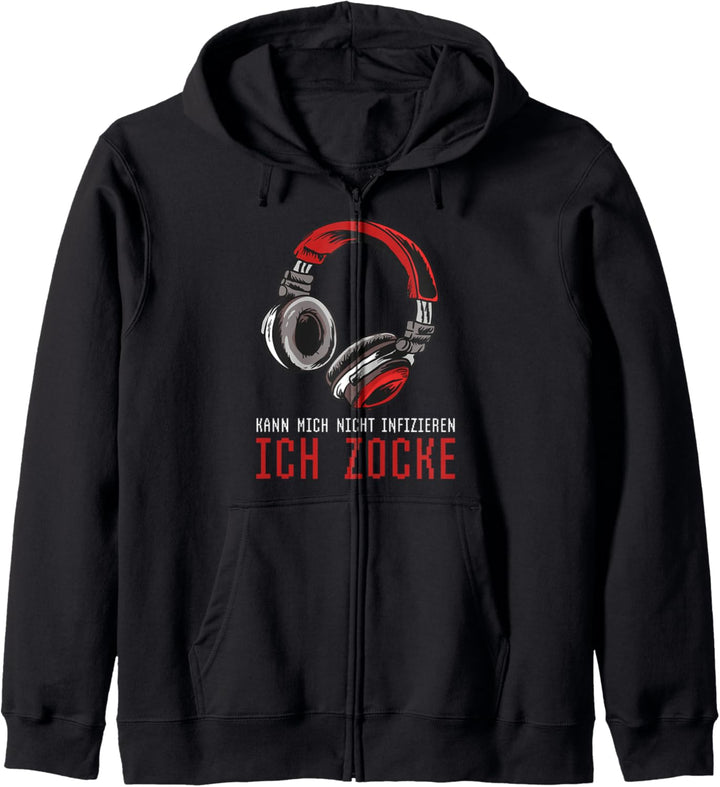 Kann mich nicht infizieren - Ich zocke - Headset Gamer Kapuzenjacke