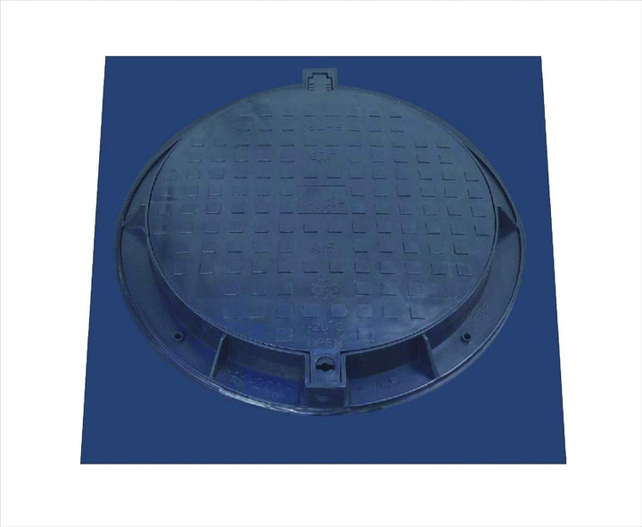 Varile 1000mm XL Quadratische Schachtabdeckung aus Kunststoff DN600 - DN1200, Schachtdeckel (100x100