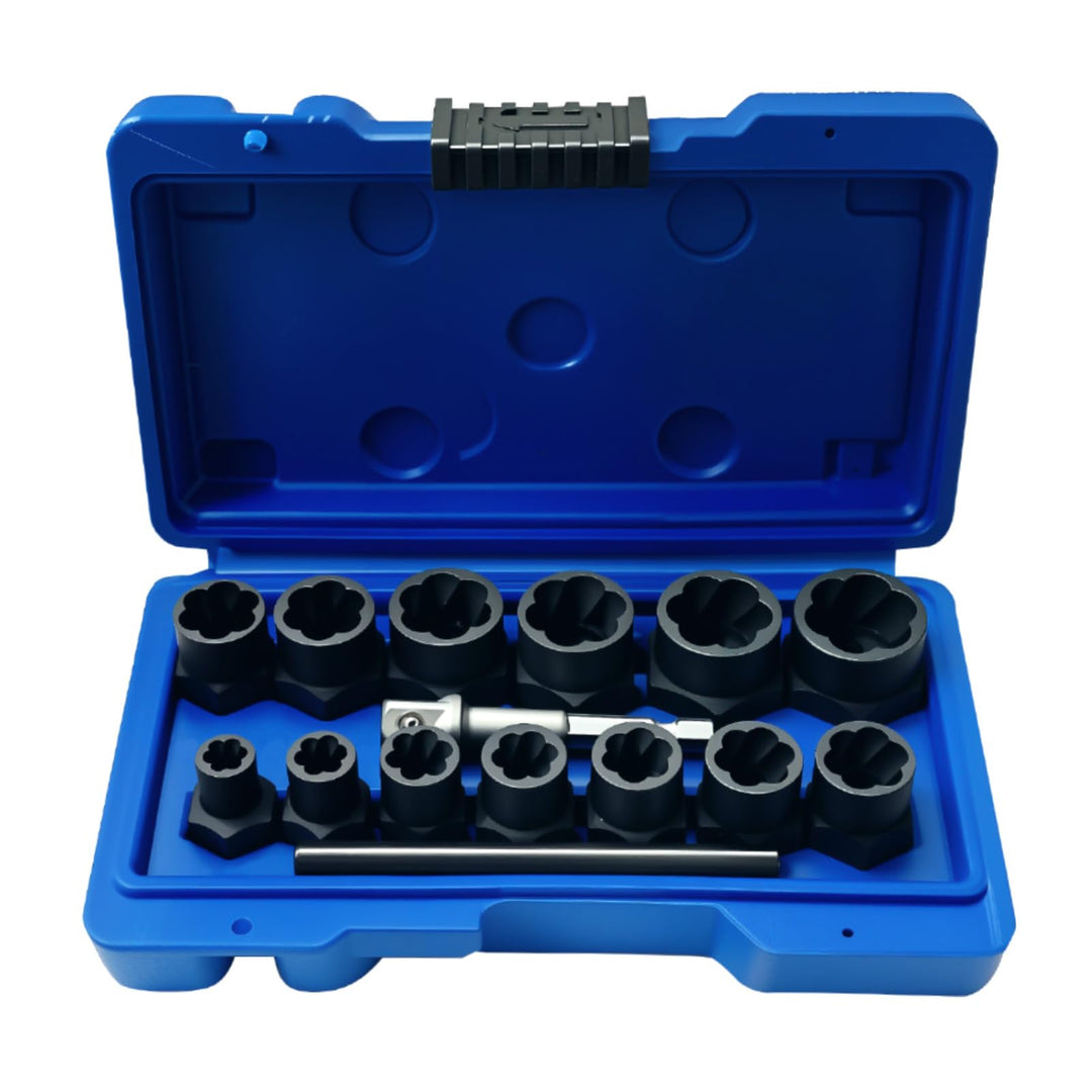 NORTOOLS Schlagschrauber-Steckschlüsselsatz 13 PCS High Bolt Nut Extractor Set Steckschlüssel-Box Ei
