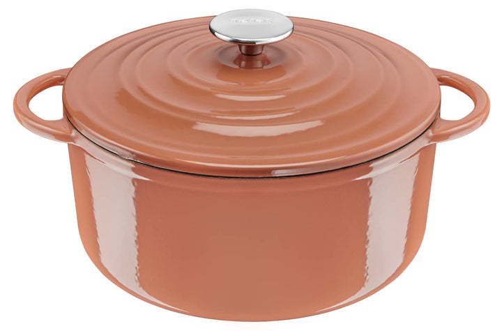 Tefal E26004 LOV Kochtopf 25 cm| wiedergewonnenes Gusseisen| optimale Wärmespeicherung| für alle Her