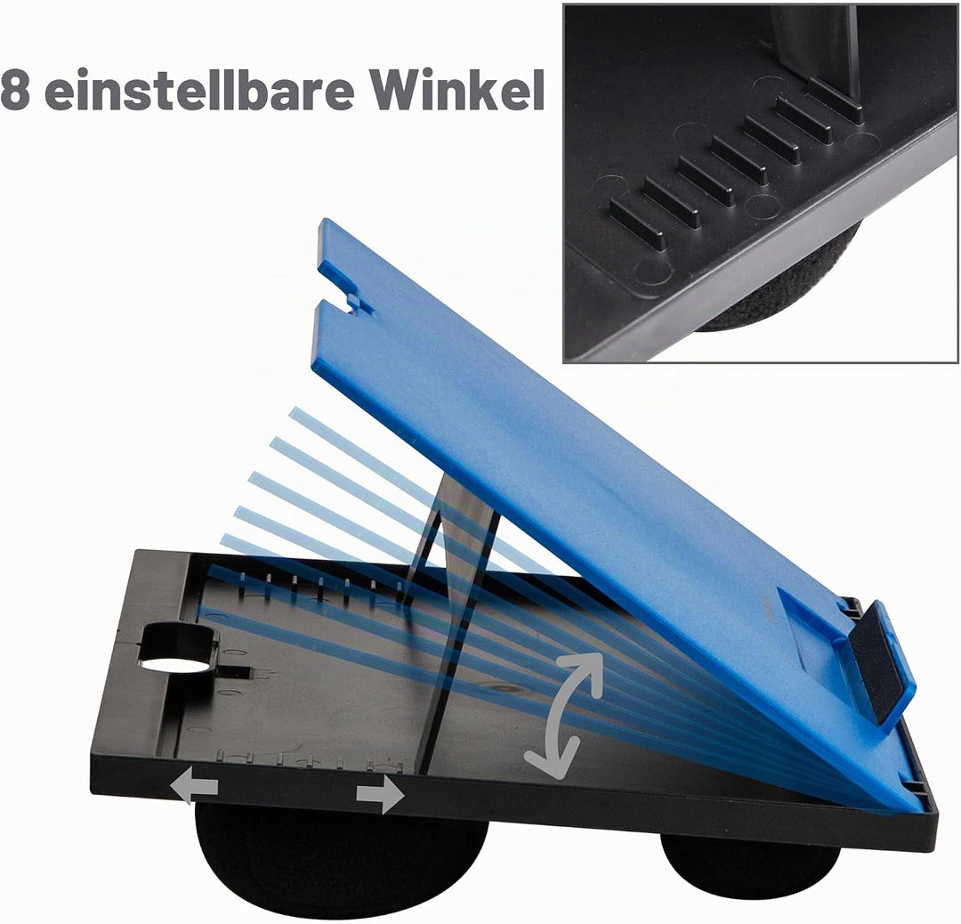 Mind Reader Laptop-Ständer, Betttablett, zusammenklappbar, Kissen, tragbar, Wohnheim, Kunststoff, 37