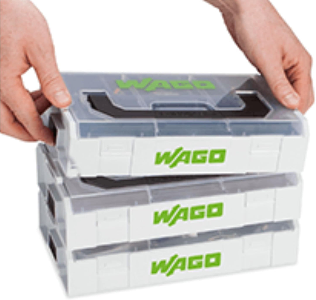 WAGO® Original-Set, L-Boxx Mini, Verbindungsklemmen mit Hebel, Dosenklemmen, 887-950 (146 Teile) 887