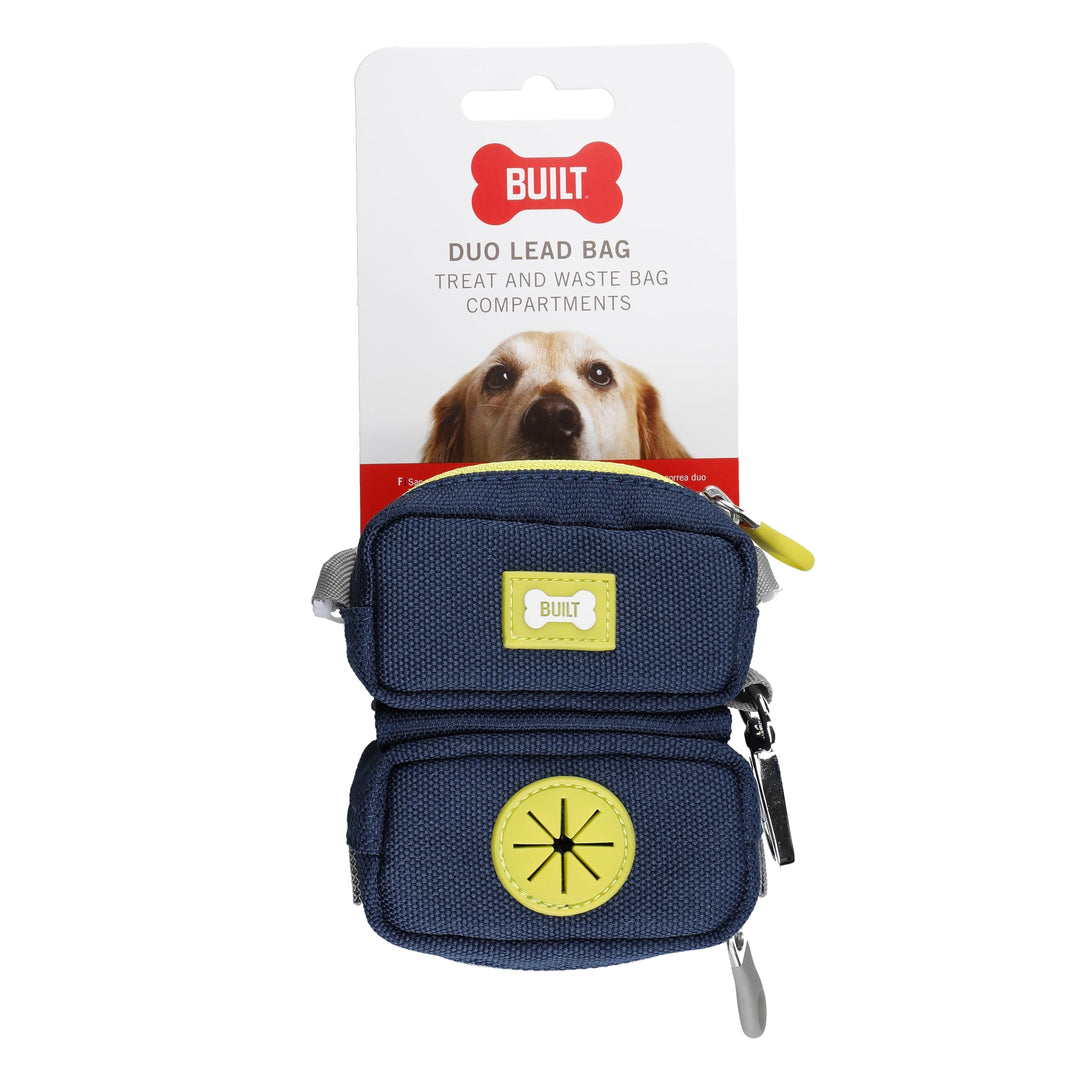 BUILT PET NightSafe Kotbeutelhalter und Leckerli-Spender, Clips an der Leine für Spaziergänge mit de
