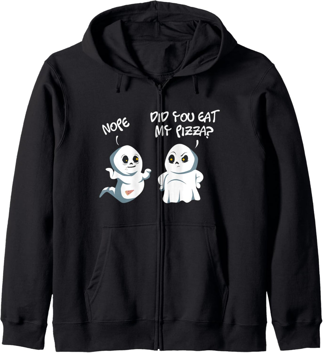 Did You Eat My Pizza Nope Geist Halloween Vampir Mumien Kapuzenjacke