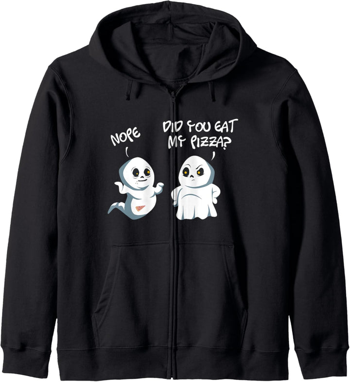 Did You Eat My Pizza Nope Geist Halloween Vampir Mumien Kapuzenjacke