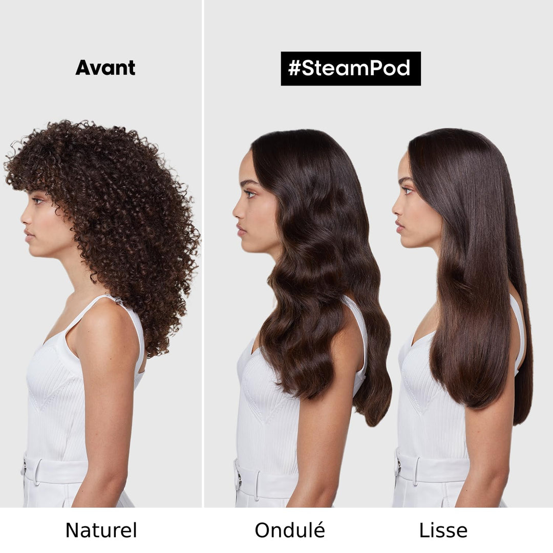 STEAMPOD 4 – Glätteisen mit Dampf-Lockenstab – 95% weniger Schäden – 3 x + schnelles Styling – 3 Tem