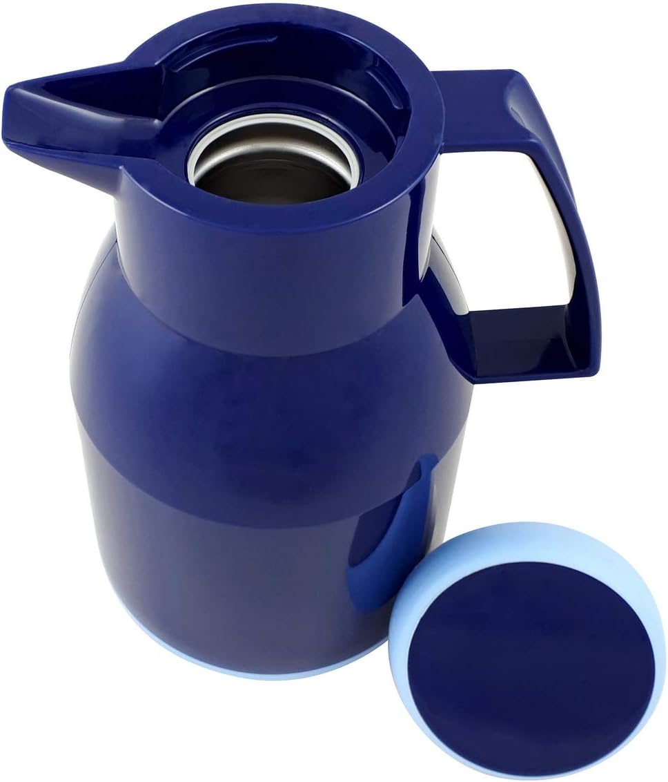 Helios Wash S + Kunststoff-Isolierkanne mit Drehverschluss 1,0 l dunkelblau spülmaschinenfest 1,0 Li