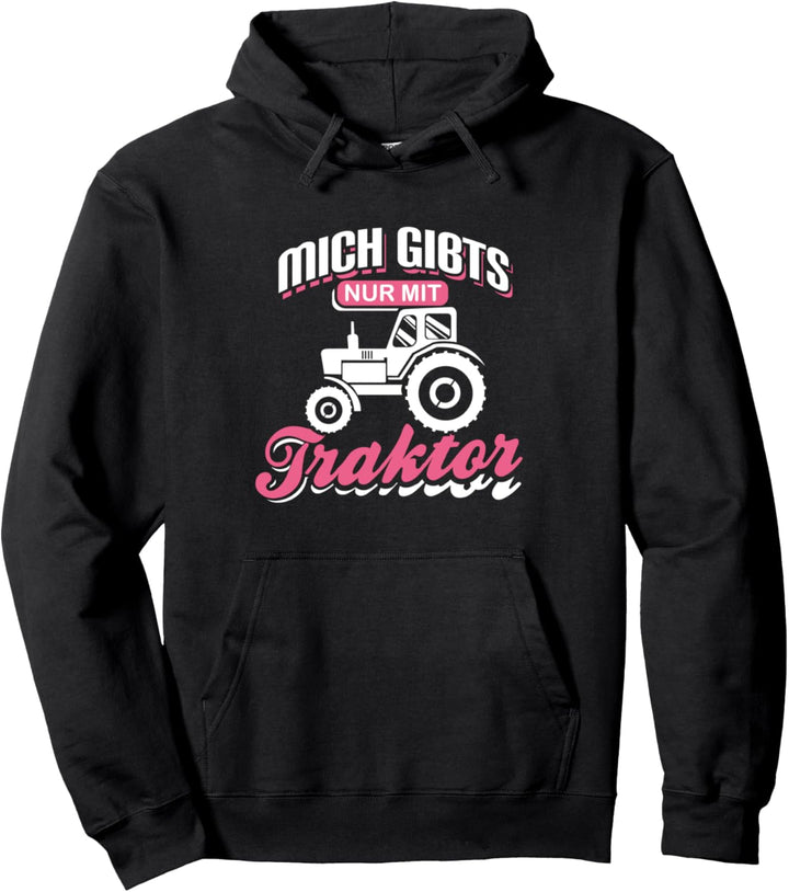 Traktor Fahrerin Landwirtin Bäuerin Trecker Lustiger Spruch Pullover Hoodie